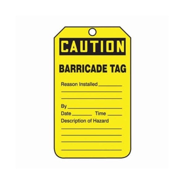 Accuform RP-Plastic, 3-1/4 in Width, 0.075 in Height, , 5 PK TAB105CTP - main